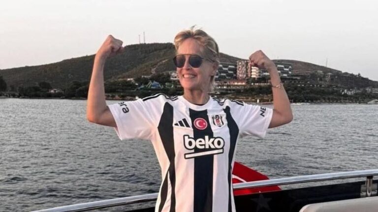 Sharon Stone’a Beşiktaş forması hediye edildi