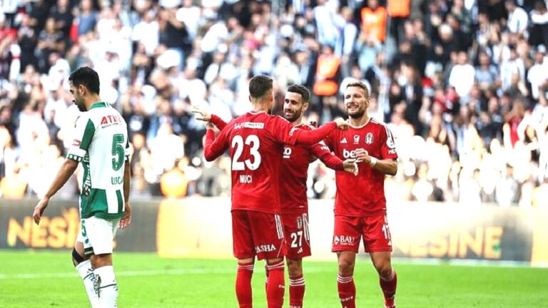 Beşiktaş 2-0 Konyaspor (MAÇ SONUCU – ÖZET) Kartal derbi öncesi moral depoladı