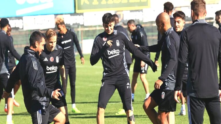 Beşiktaş’ta Lyon maçı hazırlıkları tamamlandı