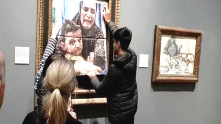 İngiltere’de Picasso tablosuna Gazze protestosu