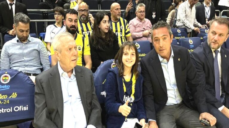 Aziz Yıldırım, Fenerbahçe Beko-Partizan maçını izledi