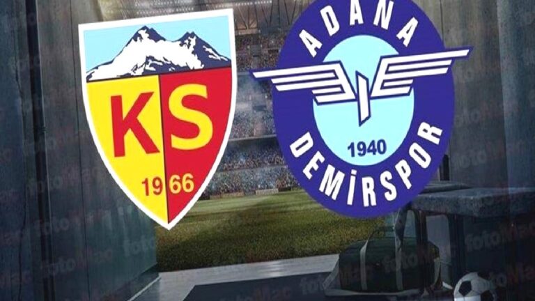 Kayserispor – Adana Demirspor maçı CANLI | Süper Lig canlı anlatım