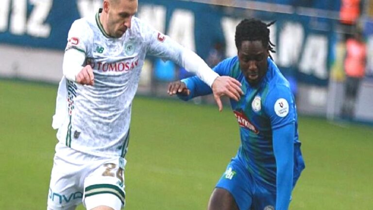 Çaykur Rizespor 1-1 Konyaspor (MAÇ SONUCU – ÖZET)