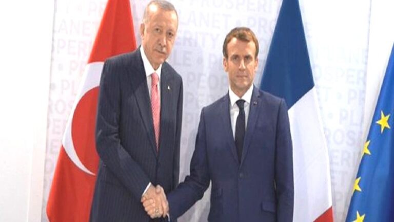 Erdoğan ve Macron’dan temas