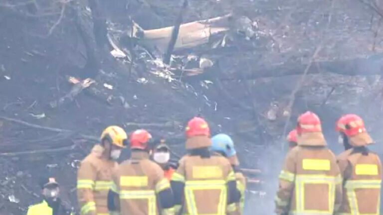 Güney Kore’de orman yangınına müdahale sırasında helikopter düştü, pilot hayatını kaybetti