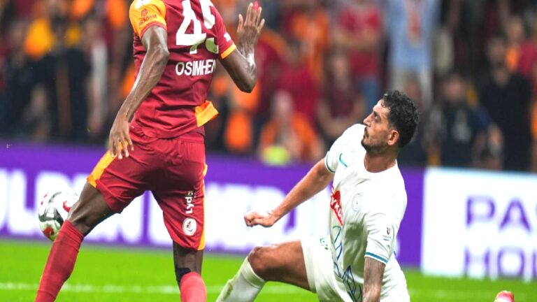 Çaykur Rizespor’dan açıklama: Galatasaray karşılaşmasında verilen hakem kararları, camiamıza büyük bir hayal kırıklığı yaşatmıştır