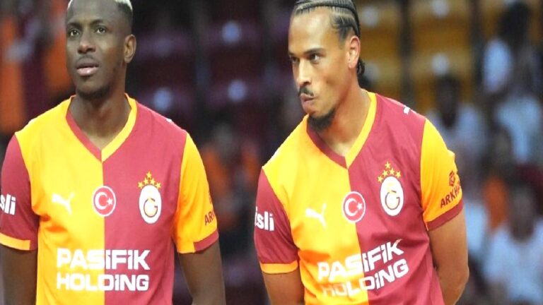 Galatasaray’da Sane ve Osimhen için imza töreni düzenlendi