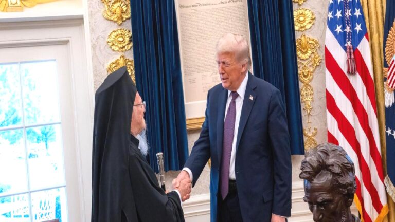 ABD Başkanı Trump, Fener Patriği ile görüştü: Bartholomeos’tan ‘zulüm’ iddiası