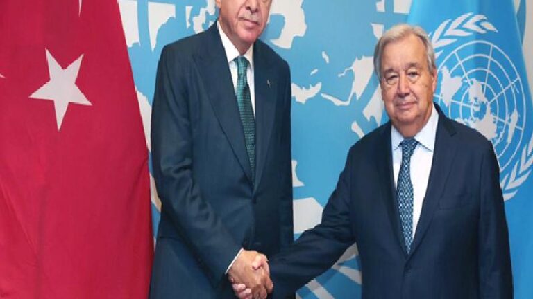 Cumhurbaşkanı Erdoğan, BM Genel Sekreteri Guterres ile görüştü: Gazze’ye yardımların erişimi için İsrail’e yönelik baskı artırılmalı