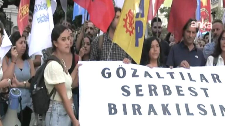 ESP’ye yönelik operasyona İstanbul Emek Barış ve Demokrasi Güçleri’nden protesto