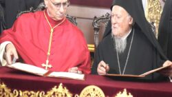 Papa 14. Leo ve Patrik Bartholomeos ortak bildiri imzaladı: ‘Güç ve destek almak üzere İznik’e geldi’