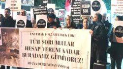 Adana’da depremde yakınlarını kaybedenlerden 11. Yargı Paketi’ne tepki: Sizin sevdikleriniz enkaz altında paramparça olsa, ‘affettik’ der miydiniz?