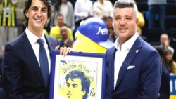 Fenerbahçe eski milli basketbolcusu İbrahim Kutluay’ı onurlandırdı