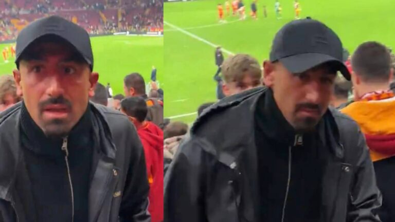 Kerem Demirbay, Galatasaray-Samsunspor maçını tribünden takip etti: Şükür yendik