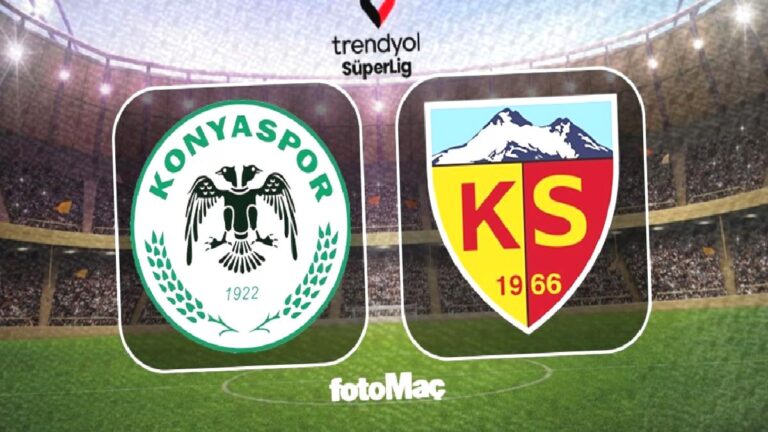 Konyaspor-Kayserispor MAÇI CANLI | Ne zaman, saat kaçta ve hangi kanalda?