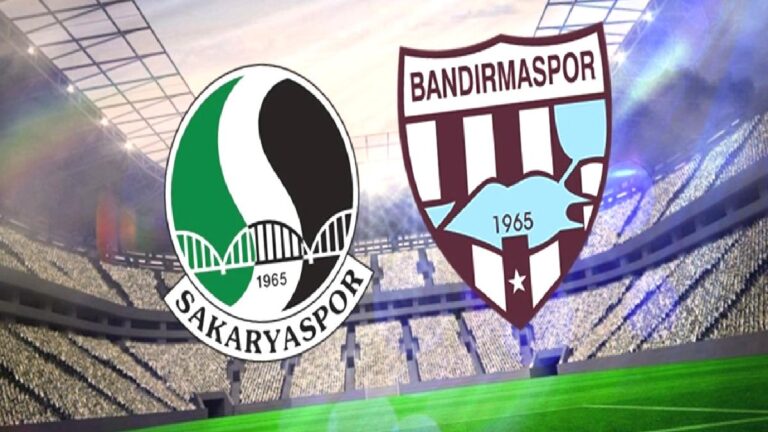 Sakaryaspor-Bandırmaspor maçı | Canlı yayın bilgileri, saati ve kanalı!