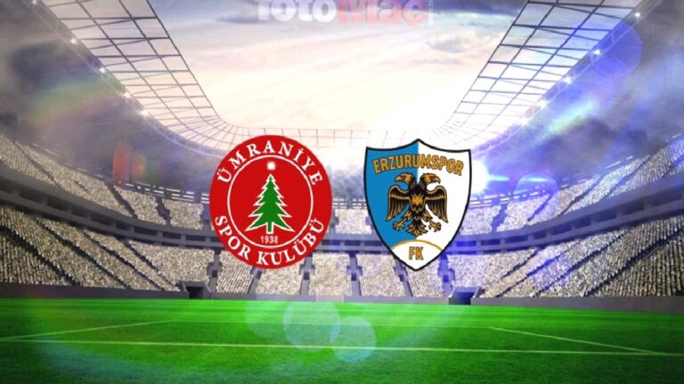 CANLI İZLE | Eminevim Ümraniyespor-Erzurumspor FK maç saati ve kanal bilgisi!