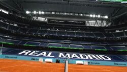 Bernabeu Stadyumu tenis kortu oldu