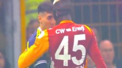 Derbinin sonunda Victor Osimhen ile Mert Müldür arasında sinirler gerildi!
