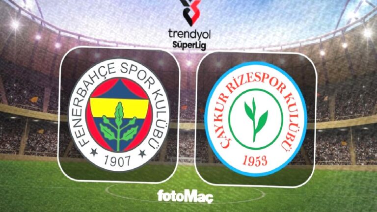 Fenerbahçe-Çaykur Rizespor maçı ne zaman? Saat kaçta ve hangi kanalda?