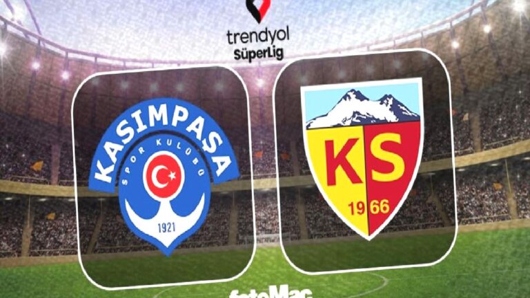 Kasımpaşa-Zecorner Kayserispor maçı CANLI İZLE | Ne zaman, saat kaçta, hangi kanalda?