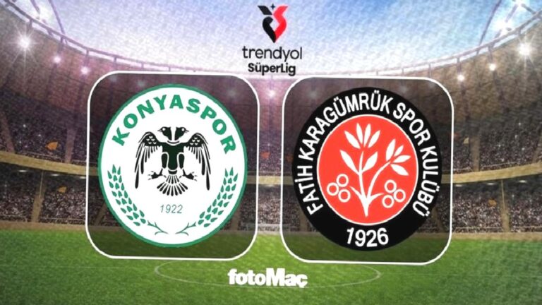 TÜMOSAN Konyaspor-Misirli.com.tr Fatih Karagümrük maçı (CANLI) Trendyol Süper Lig