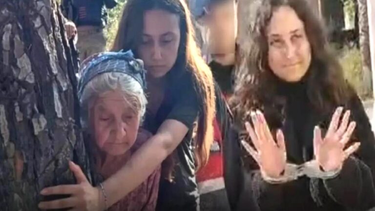 Tutuklu Akbelen direnişçisi Esra Işık, ilk duruşmaya kelepçeyle getirildi