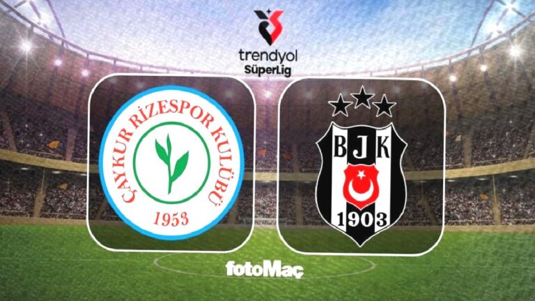Çaykur Rizespor-Beşiktaş maçı izle: Ne zaman, saat kaçta, hangi kanalda?