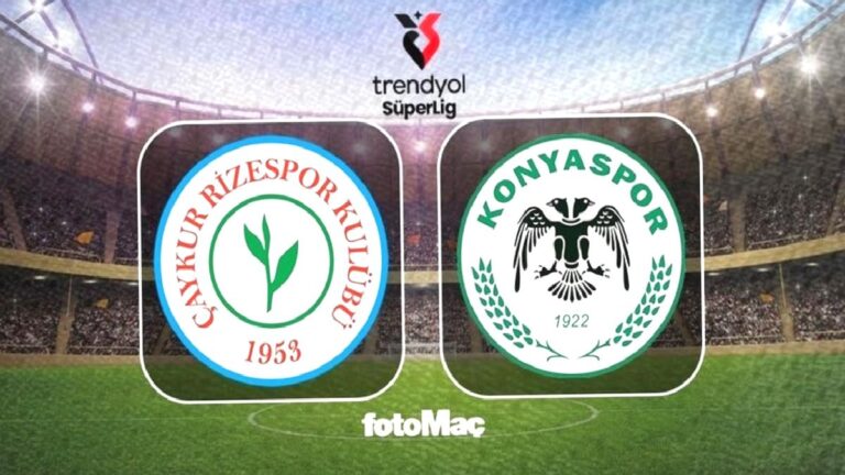 Çaykur Rizespor-TÜMOSAN Konyaspor maçı CANLI