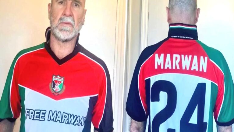 Efsane futbolcu Eric Cantona’dan, Filistinli lider Mervan Barguti’ye destek