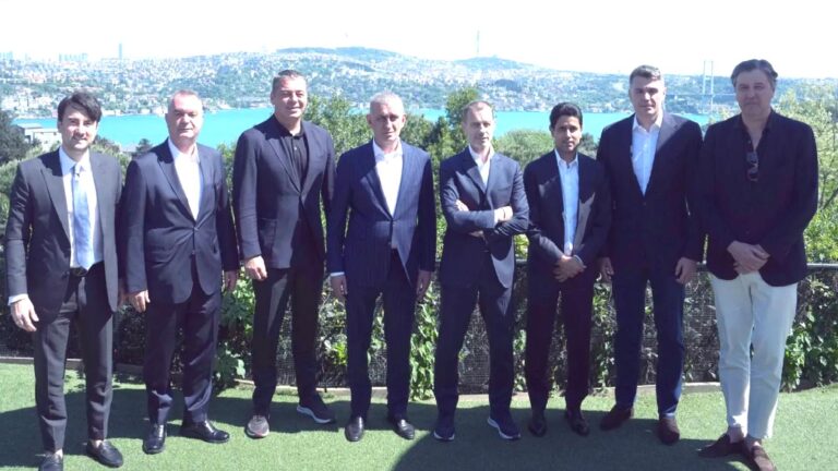 UEFA ve TFF heyetleri, Avrupa Ligi Finali öncesi İstanbul’da bir araya geldi