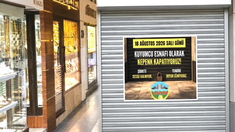 Diyarbakır’da yüzlerce kuyumcu kepenk kapattı; silahlı saldırı ve tehditlere tepki!
