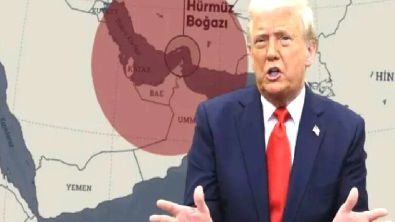 Trump, Hürmüz Boğazı’nı “Yeni ABD Toprağı” olarak gösteren harita paylaştı