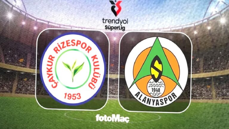 Çaykur Rizespor-Corendon Alanyaspor maçı CANLI