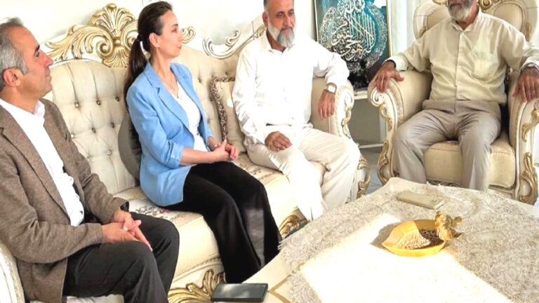 DEM Parti Eş Genel Başkanı Tülay Hatimoğulları Hatay’da Alevi kanaat önderleriyle görüştü