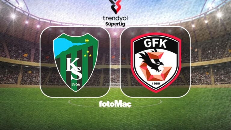 Kocaelispor-Gaziantep FK maçı CANLI (Trendyol Süper Lig)